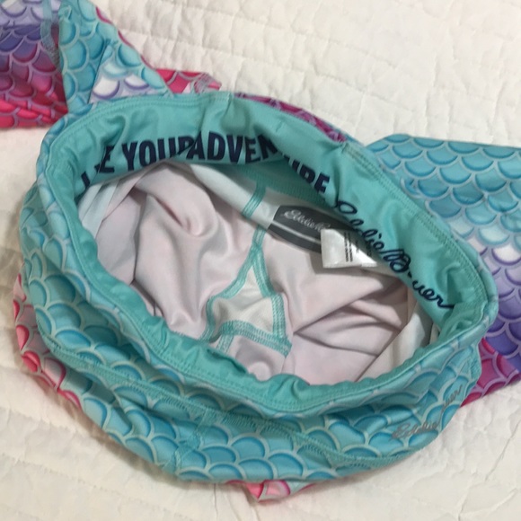 Girls Eddie Bauer leggings mermaid fish scales size 10/12 medium euc - Picture 3 of 5